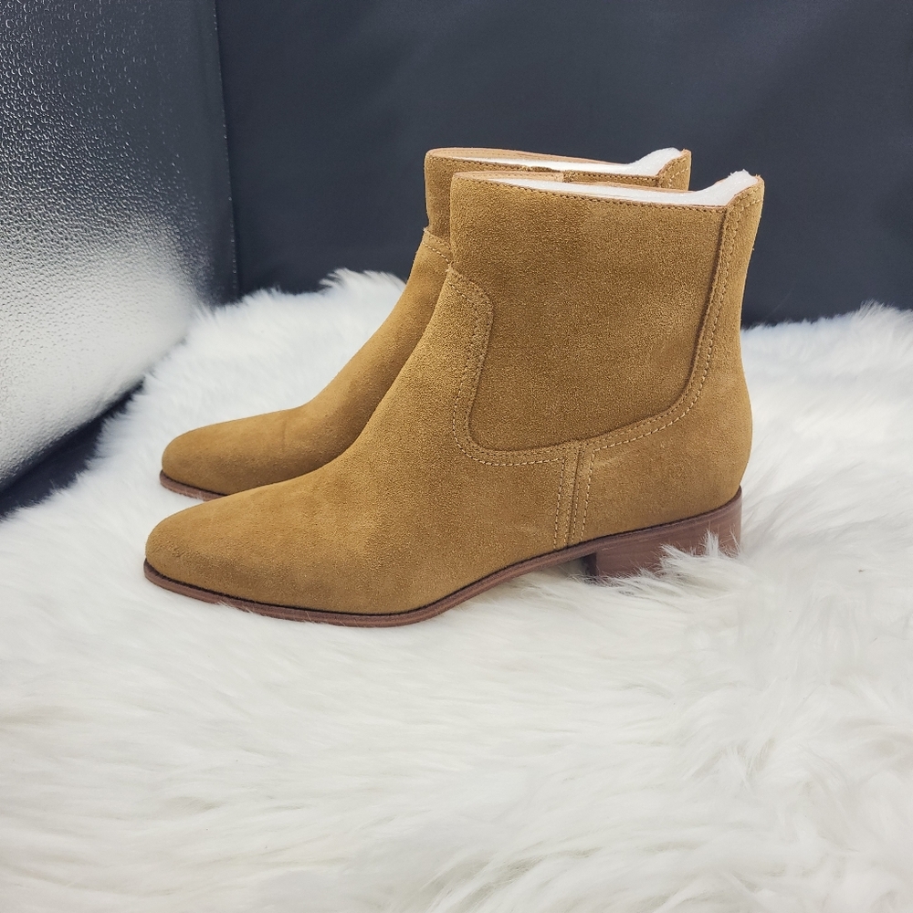 Cole Han Tan Suede Ankle Boots